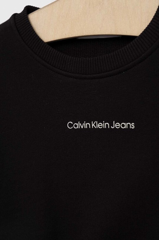 Dziewczynka Calvin Klein Jeans bluza dziecięca IG0IG01866.PPYX czarny