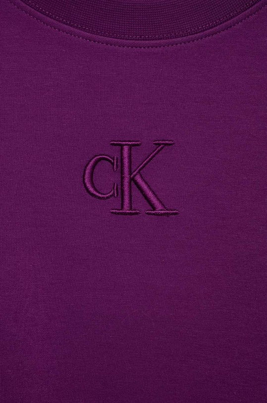 Dziewczynka Calvin Klein Jeans bluza dziecięca IG0IG02004.PPYX fioletowy