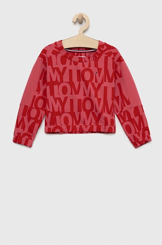 Tommy Hilfiger bluza dziecięca wzorzyste różowy KG0KG07125.PPYX
