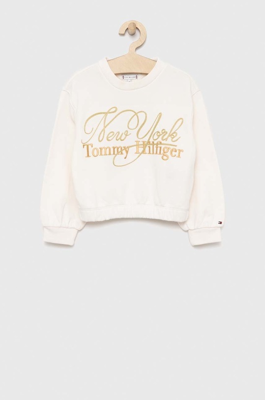 Tommy Hilfiger bluza dziecięca aplikacja beżowy KG0KG07045.PPYX