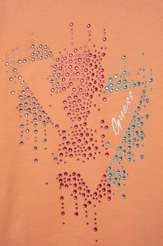 Dziewczynka Guess bluza bawełniana dziecięca J3RQ03.K82T0.PPYX pomarańczowy