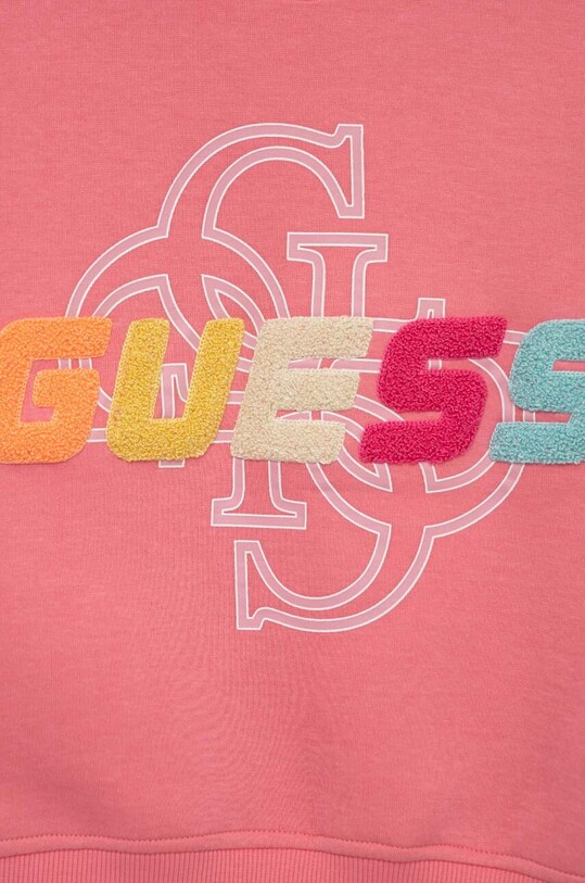DÍVKA Dětská mikina Guess J3GQ08.FL04P.PPYX růžová