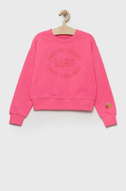 OVS bluza dziecięca nadruk różowy 1687443.Girl.10.15years
