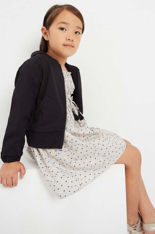 Mayoral bluza dziecięca z kapturem czarny 3441.6E.MINI