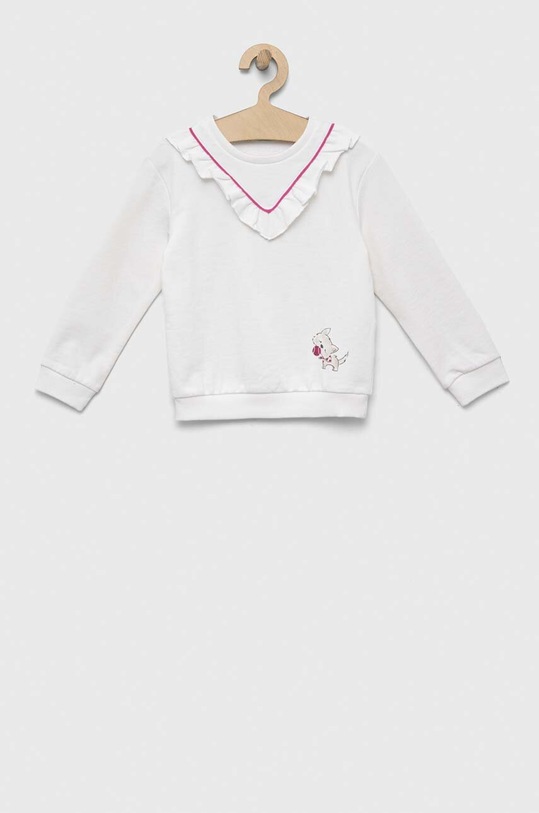United Colors of Benetton bluza dziecięca z elastanem biały 39W3G107U.P.SEASONAL
