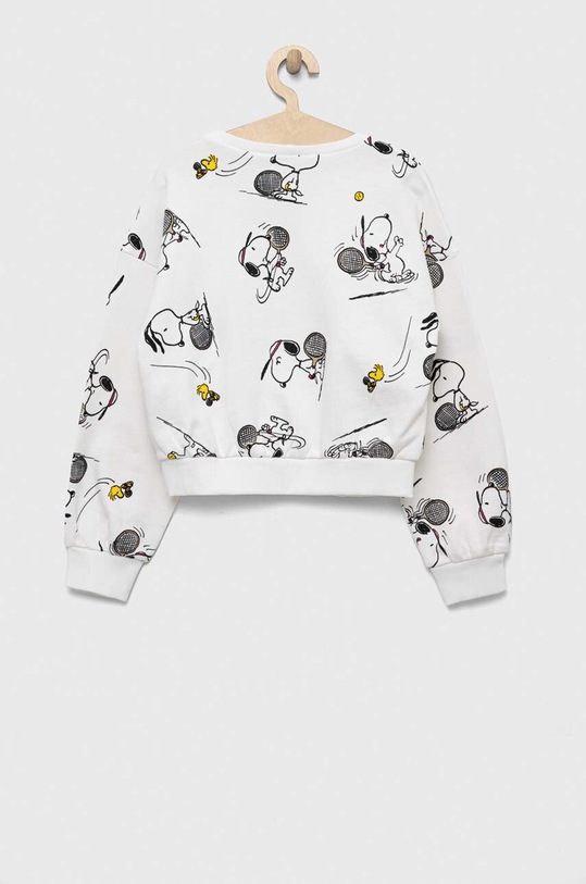 United Colors of Benetton bluza bawełniana dziecięca x Peanuts 3V4WC10CU.G.SEASONAL biały SS23