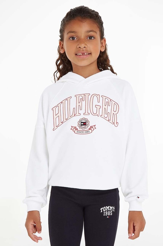 Tommy Hilfiger bluza dziecięca z kapturem biały KG0KG07208.PPYX