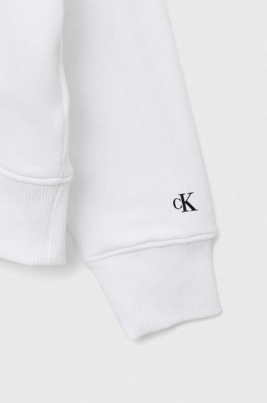 Dziewczynka Calvin Klein Jeans bluza dziecięca IG0IG01517.PPYX biały