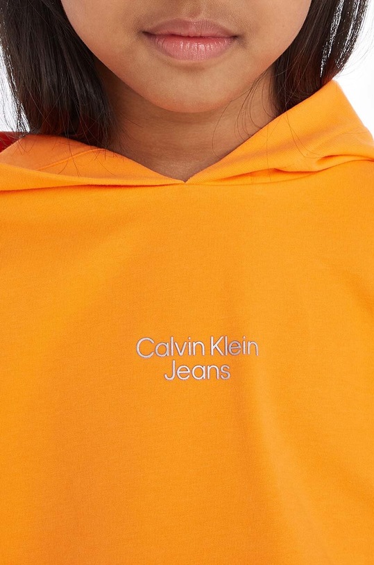 Παιδική μπλούζα Calvin Klein Jeans IG0IG01931.PPYX πορτοκαλί