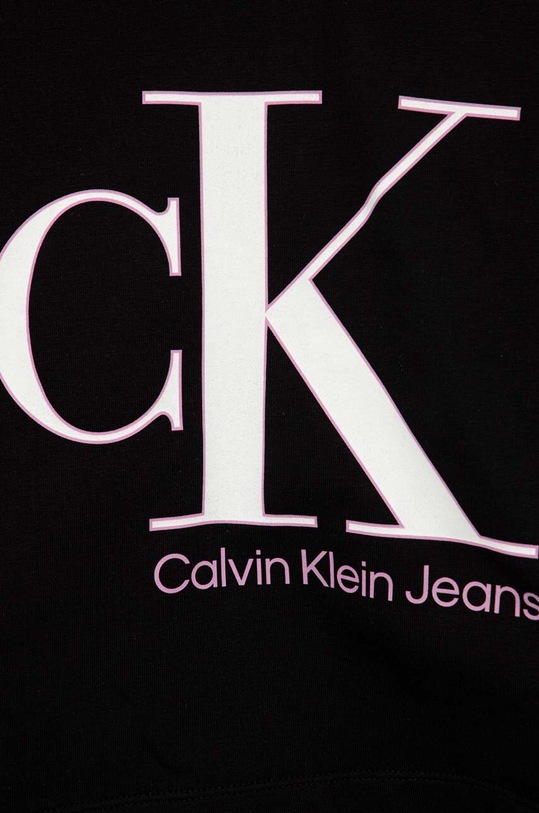 Dziewczynka Calvin Klein Jeans bluza dziecięca IG0IG01934.PPYX czarny