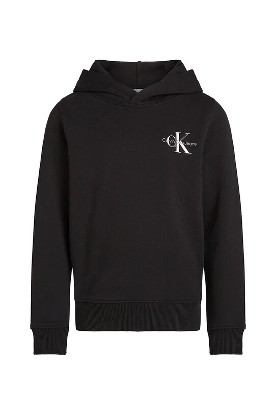 Детская хлопковая кофта Calvin Klein Jeans IU0IU00266.PPYX чёрный SS25