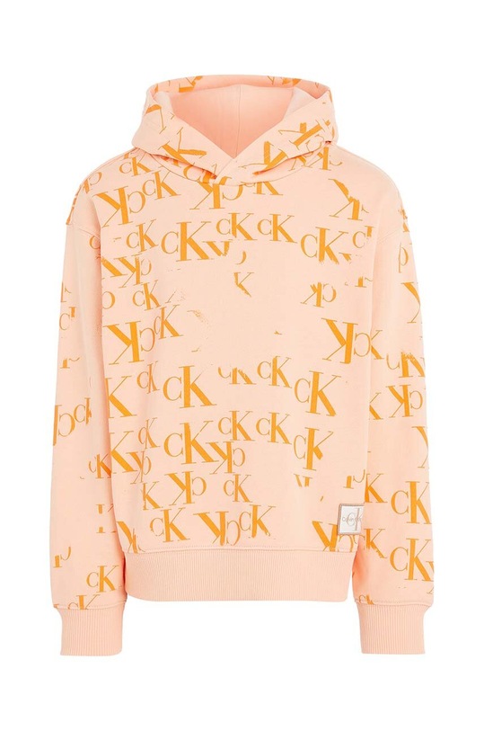 Calvin Klein Jeans bluza dziecięca IU0IU00404.PPYX pomarańczowy SS23