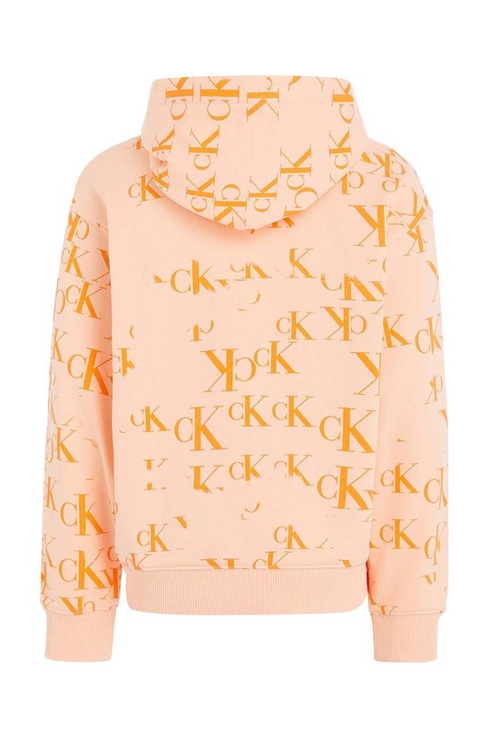 Dziewczynka Calvin Klein Jeans bluza dziecięca IU0IU00404.PPYX pomarańczowy