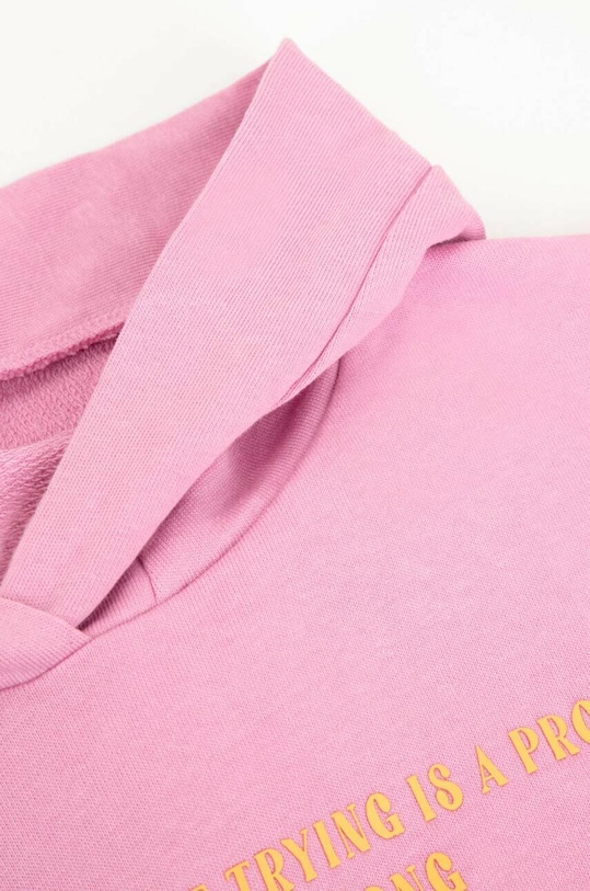 Dětská bavlněná mikina Coccodrillo fialová WC3132301RPJ