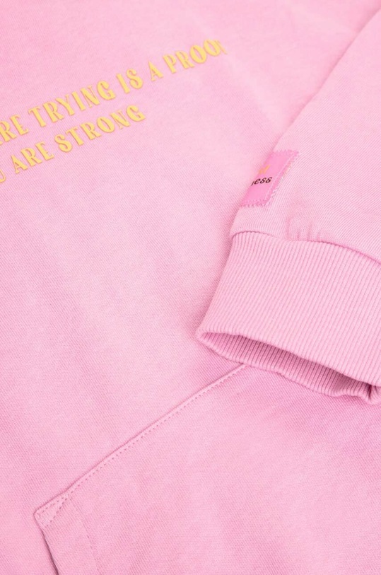 Dětská bavlněná mikina Coccodrillo WC3132301RPJ fialová