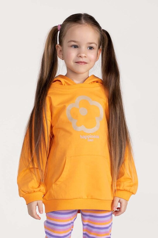 Coccodrillo bluza dziecięca z kapturem pomarańczowy WC3132301RPK