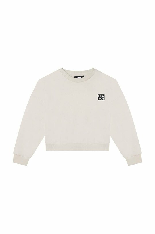 Detská bavlnená mikina Dkny bavlna biela D35S98.140.149