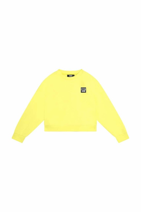 Dkny bluza bawełniana dziecięca aplikacja żółty D35S98.140.149