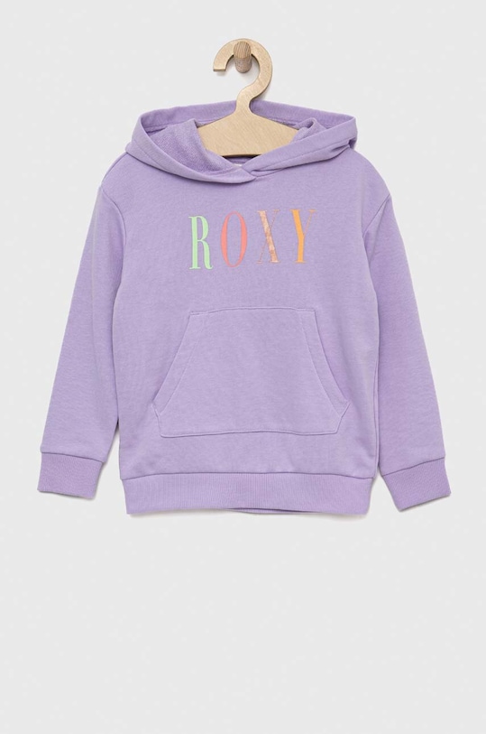 Roxy bluza dziecięca z kapturem fioletowy ERGFT03816