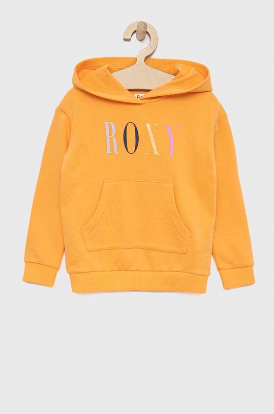 Roxy bluza dziecięca z kapturem pomarańczowy ERGFT03816