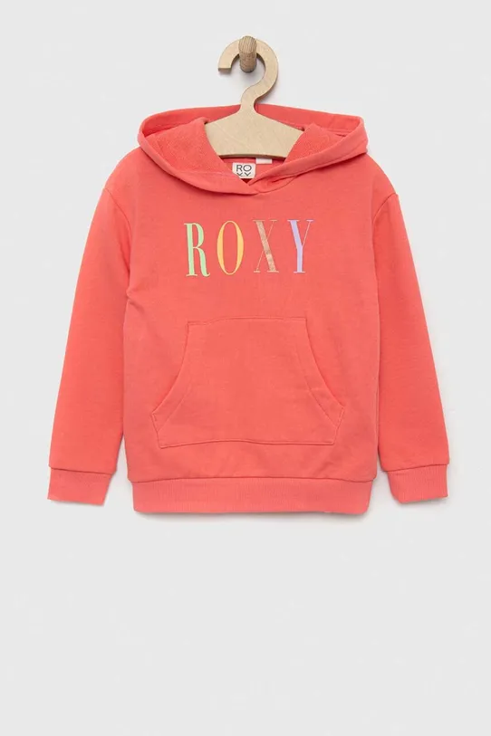 Roxy bluza dziecięca z kapturem pomarańczowy ERGFT03816