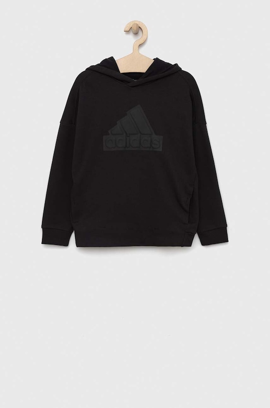 Παιδική μπλούζα adidas U FI LOGO HR6301 μαύρο SS23