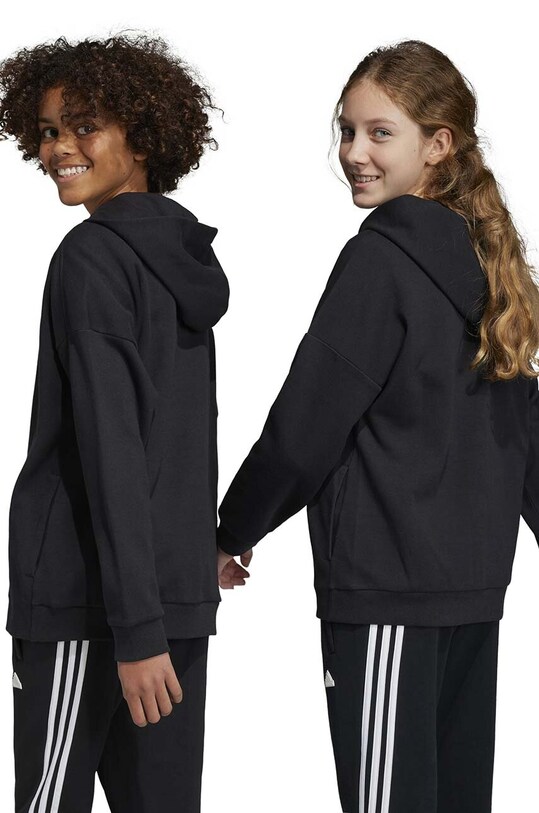 Детская кофта adidas U FI LOGO HR6301 чёрный
