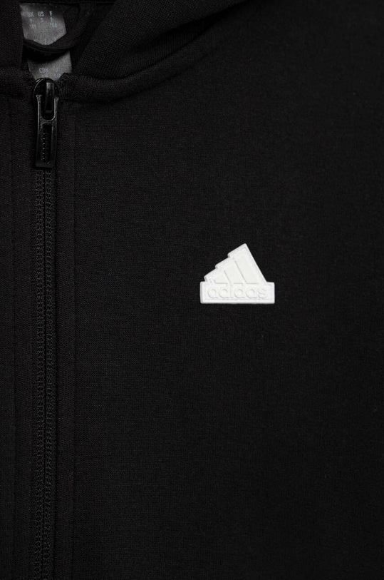 Detská mikina adidas U FI 3S FZ čierna HR6317