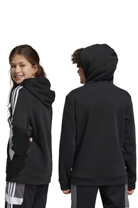adidas bluza dziecięca U 3S CB HOODIE IB2810 czarny