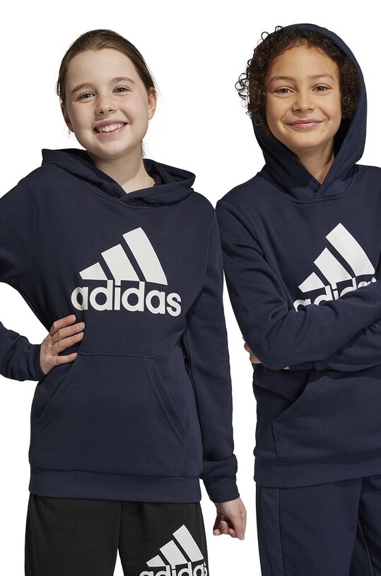 Дитяча кофта adidas U BL з капюшоном блакитний IC6833