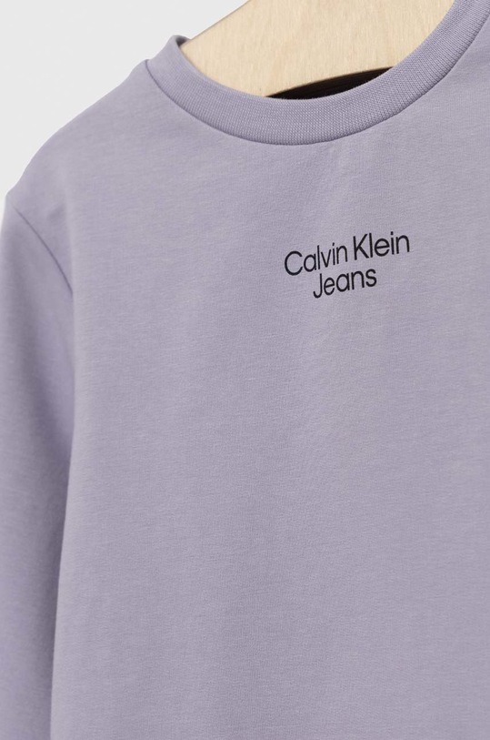 Chłopiec Calvin Klein Jeans bluza dziecięca IN0IN00006.PPYX fioletowy