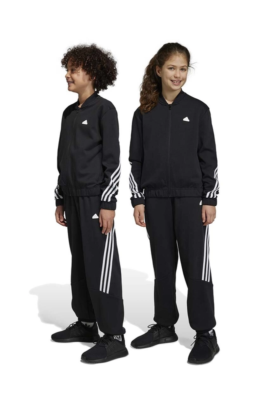 Детский спортивный костюм adidas U FI 3S TGTH трикотаж чёрный HR6290