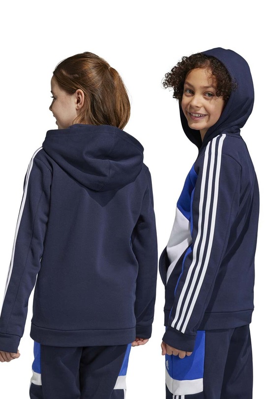 adidas bluza dziecięca U 3S CB HOODIE IB2808 granatowy
