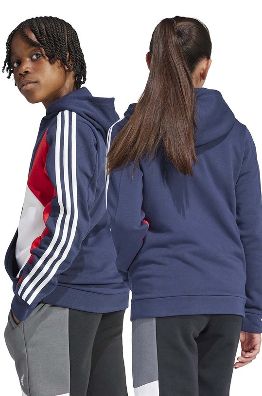 adidas bluza dziecięca U 3S CB HOODIE IB2809 granatowy