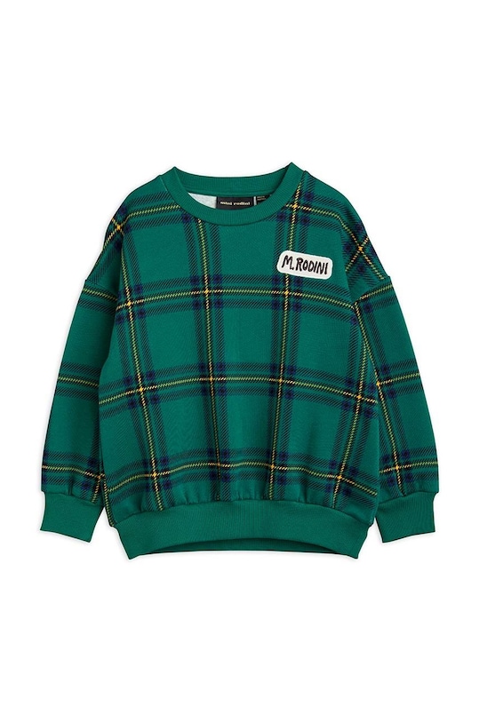 Dětská bavlněná mikina Mini Rodini bez kapuce zelená 2312010675