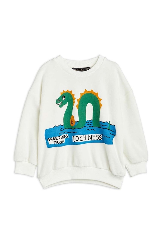 Mikina Mini Rodini 2312010810 biela SS23