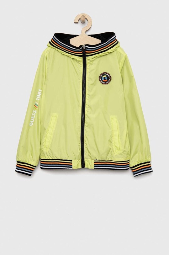 Dětská bunda Guess H3RJ03.WCFM0.PPYX zelená SS23