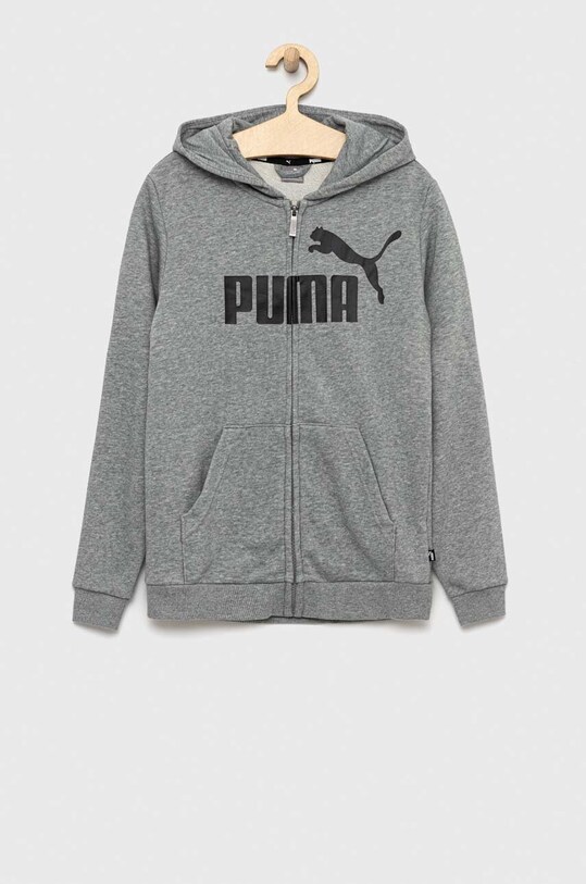 Detská mikina Puma ESS Big Logo FZ Hoodie TR B potlač sivá 58696803.PPYX