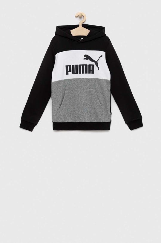Dětská mikina Puma ESS Colorblock Hoodie TR B potisk černá 84908201.PPYX