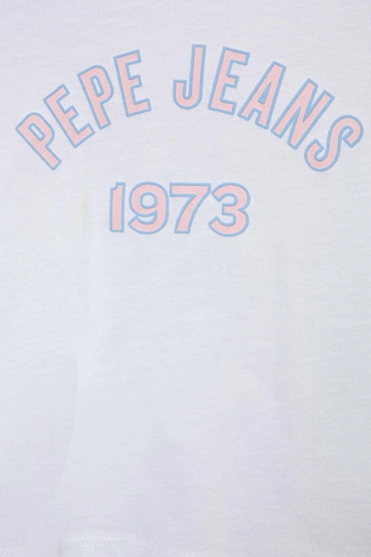 Chłopiec Pepe Jeans longsleeve bawełniany dziecięcy Paullete PG502955 biały