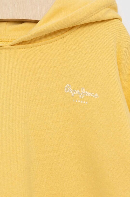 Chłopiec Pepe Jeans bluza bawełniana dziecięca PG581269 żółty