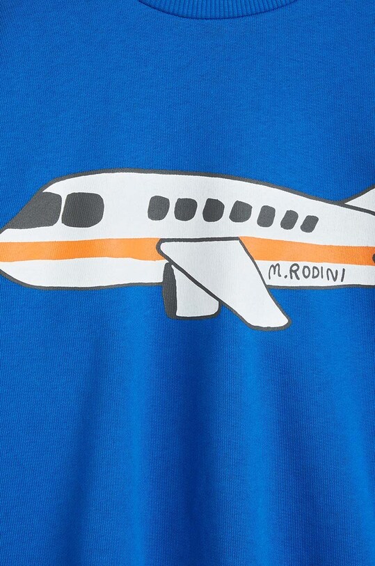 Mini Rodini hanorac de bumbac pentru copii albastru 2322012360