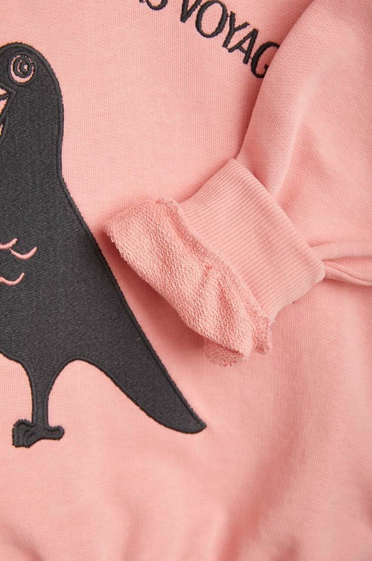Mini Rodini bluza bawełniana dziecięca różowy 2322014328