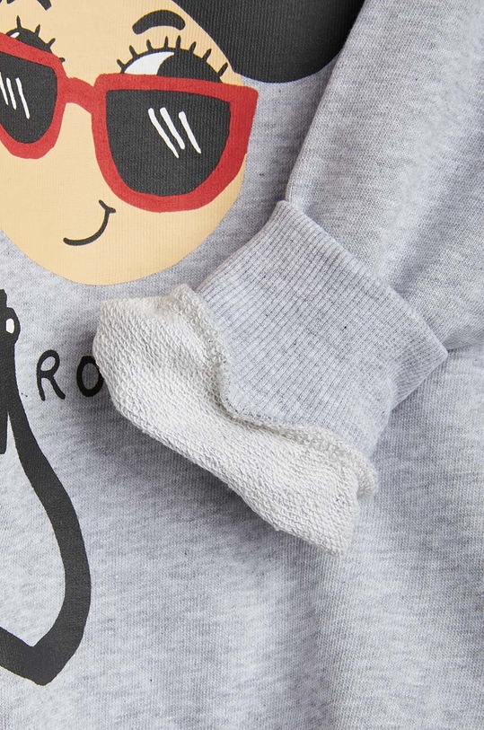 Mini Rodini bluza bawełniana dziecięca szary 2322015694