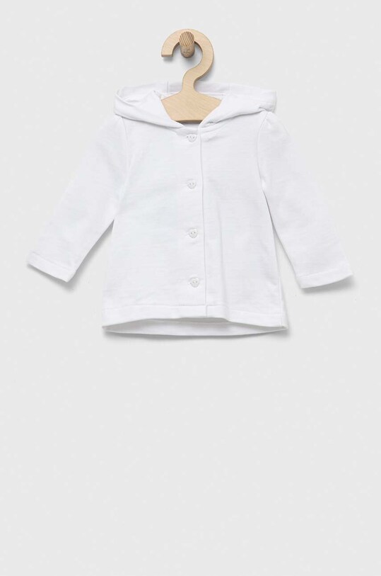 OVS bluza bawełniana niemowlęca bawełna biały 1711888.Newborn