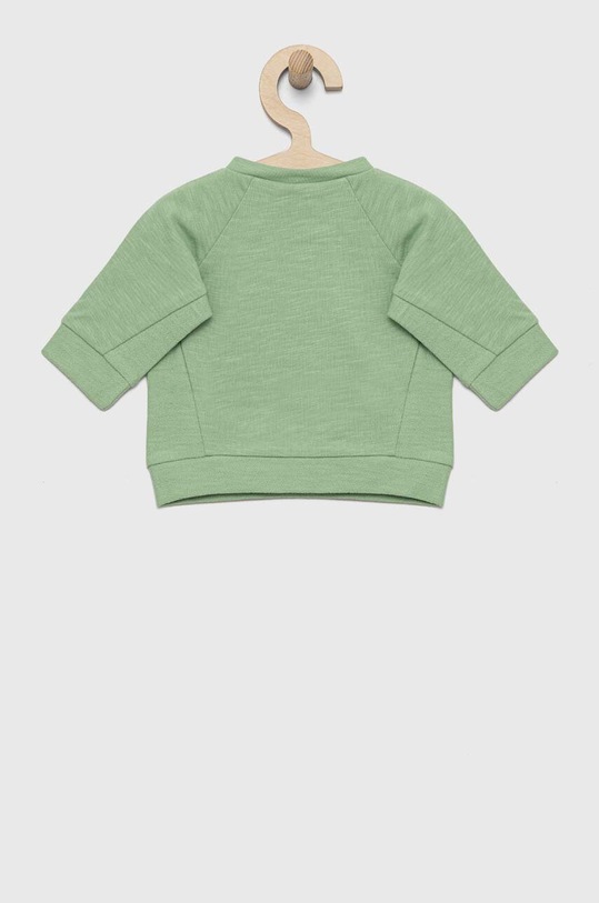United Colors of Benetton hanorac de bumbac pentru bebelusi 3BGUA102F.W.SEASONAL verde SS23