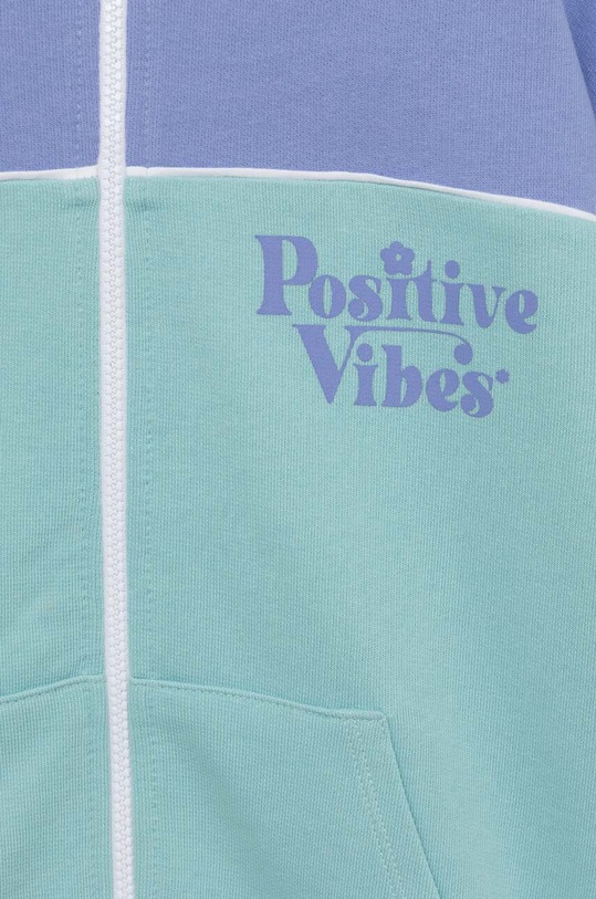 Băieți United Colors of Benetton hanorac de bumbac pentru copii 3J68C501Y.G.SEASONAL turcoaz