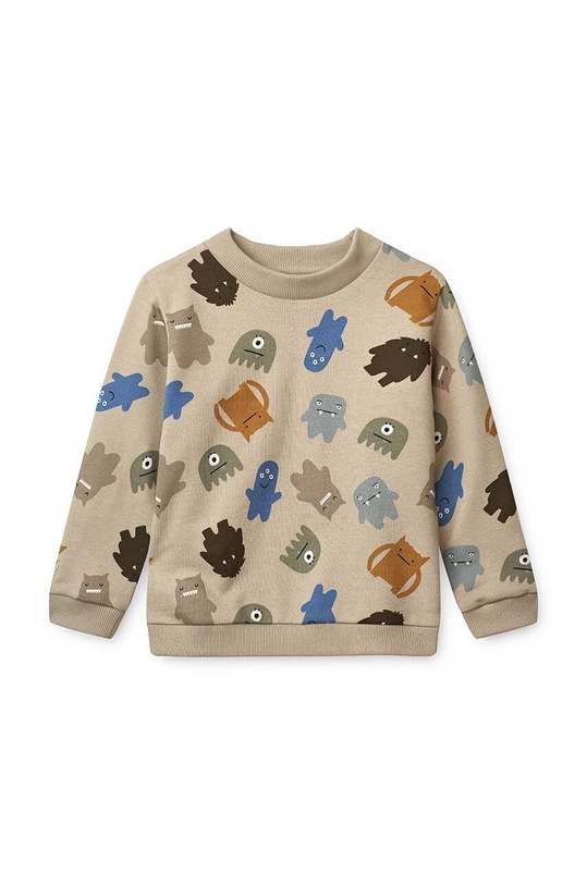 Παιδική βαμβακερή μπλούζα Liewood LW17218 μπεζ AW24