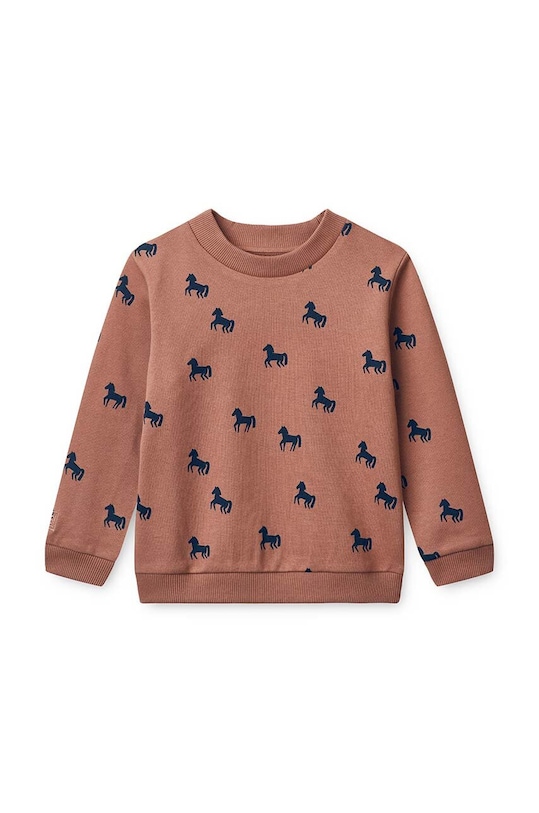 Детская хлопковая кофта Liewood LW17218 розовый AW24