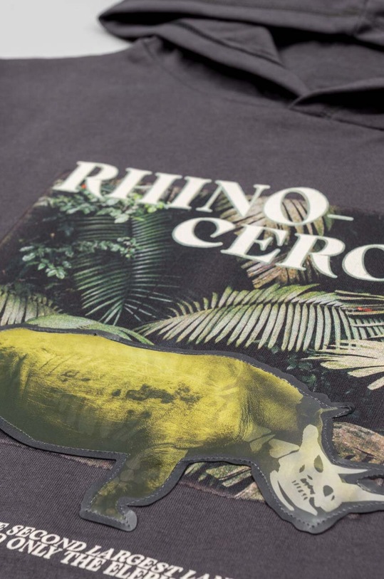 Chłopiec zippy bluza bawełniana dziecięca ZKBAP0202.23006 szary